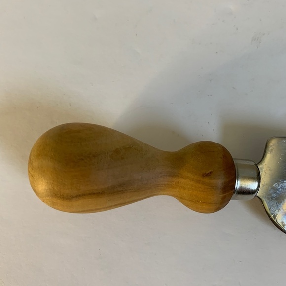 nox Italy Cheese Knife Spreader 3 Piece Set Stainless Steel Wooden Handle - Picture 8 of 12